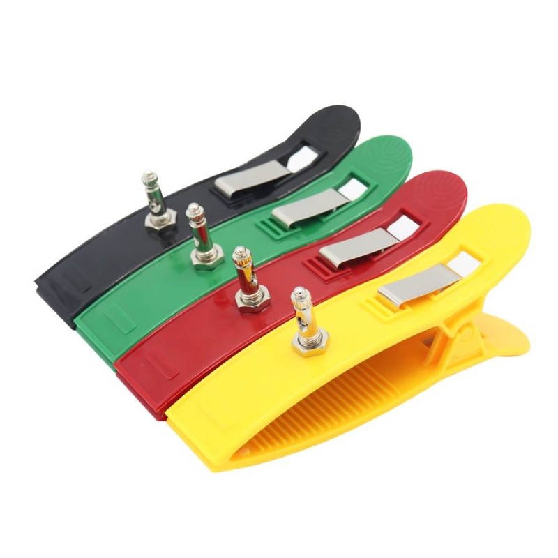 इलेक्ट्रोड ईकेजी ईकेजी मशीन सहायक उपकरण अंग क्लैंप पुनः प्रयोज्य बहुरंगी