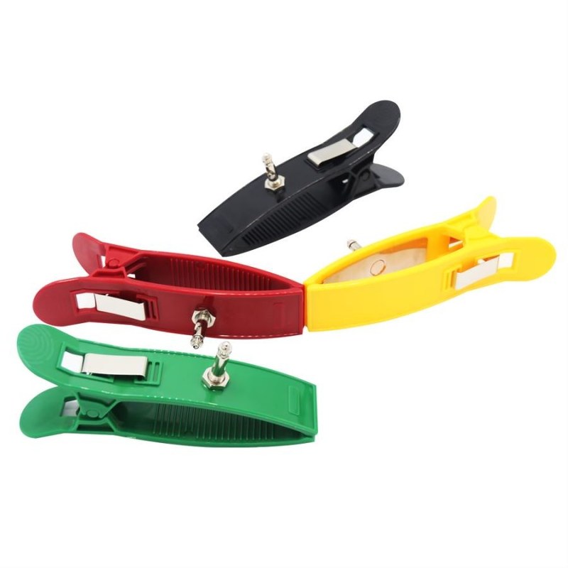 इलेक्ट्रोड ईकेजी ईकेजी मशीन सहायक उपकरण अंग क्लैंप पुनः प्रयोज्य बहुरंगी