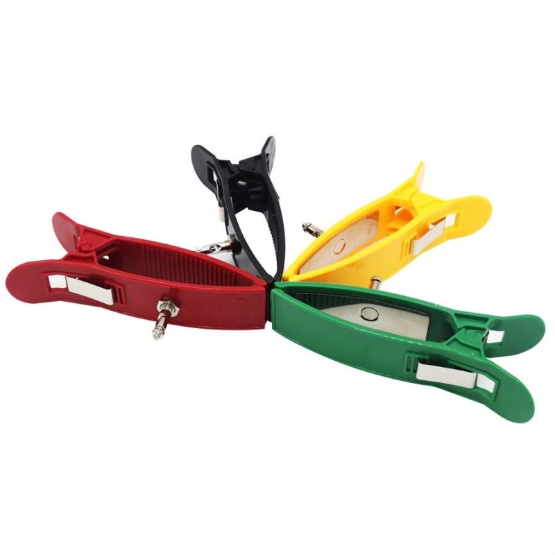 इलेक्ट्रोड ईकेजी ईकेजी मशीन सहायक उपकरण अंग क्लैंप पुनः प्रयोज्य बहुरंगी