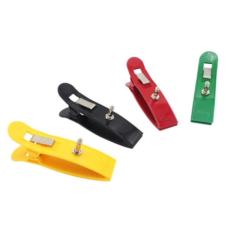 इलेक्ट्रोड ईकेजी ईकेजी मशीन सहायक उपकरण अंग क्लैंप पुनः प्रयोज्य बहुरंगी