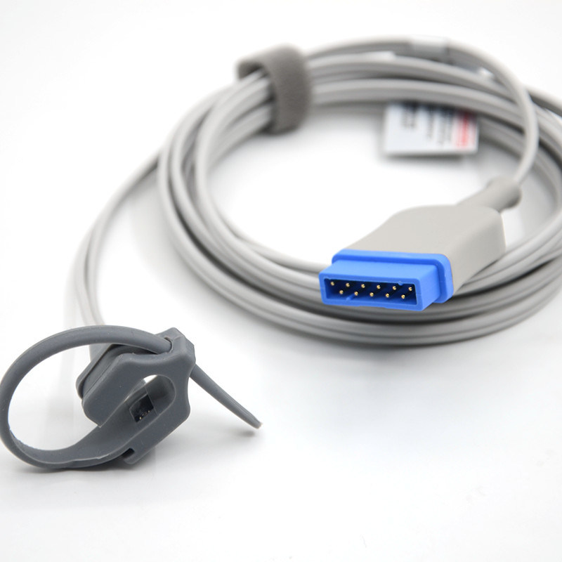 वयस्क नरम टिप Spo2 सेंसर 11 पिन पल्स ऑक्सीमीटर जांच लेटेक्स मुक्त पुनः प्रयोज्य नवजात लपेटें