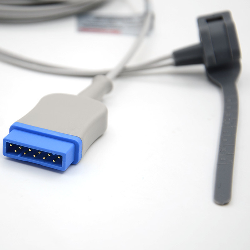 वयस्क नरम टिप Spo2 सेंसर 11 पिन पल्स ऑक्सीमीटर जांच लेटेक्स मुक्त पुनः प्रयोज्य नवजात लपेटें