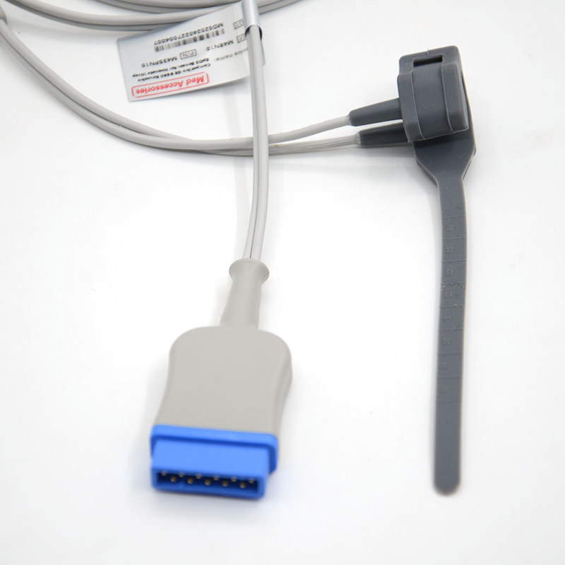 वयस्क नरम टिप Spo2 सेंसर 11 पिन पल्स ऑक्सीमीटर जांच लेटेक्स मुक्त पुनः प्रयोज्य नवजात लपेटें