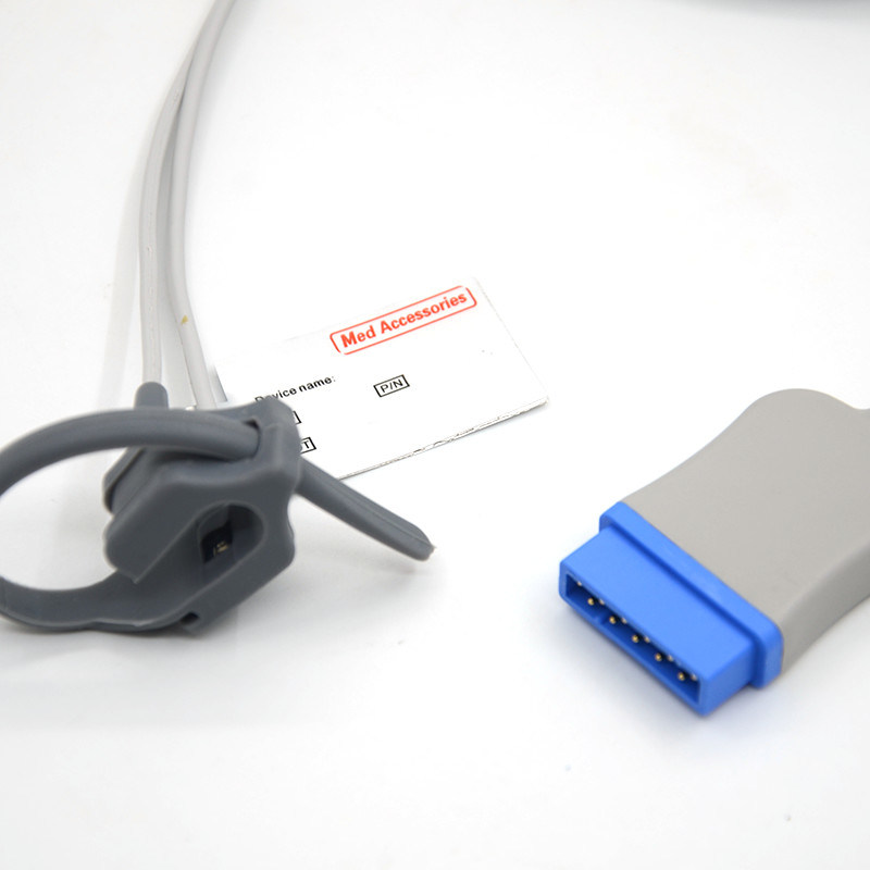 पुनः प्रयोज्य वयस्क नरम टिप स्पॉ2 सेंसर प्रोब स्ट्रैप स्पॉ2 सेंसर संगत जीई मार्क्वेट 11पिन जीई स्पॉ2 सेंसर