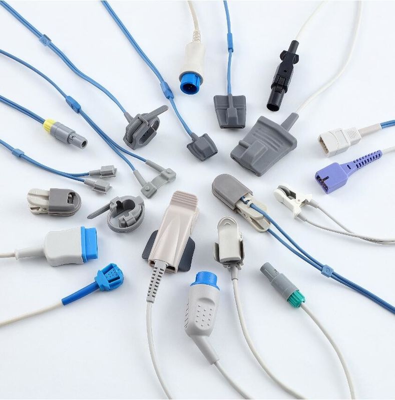 अस्पताल सामान वयस्क उंगली उंगली क्लिप उच्च गुणवत्ता संगत Nellcor चिकित्सा 9Pin पुनः प्रयोज्य SpO2 सेंसर