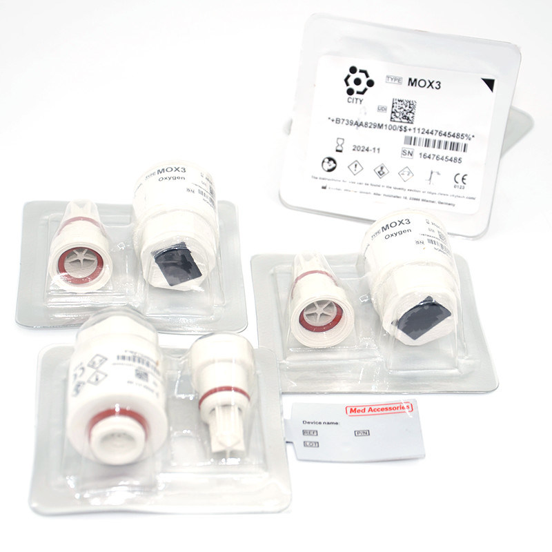 मेडिकल कॉम्यूटेबल टिकाऊ ऑक्सीजन सेंसर एनेस्थेसिया मशीन मेडिकल एमओएक्स-3 ऑक्सीजन सेंसर