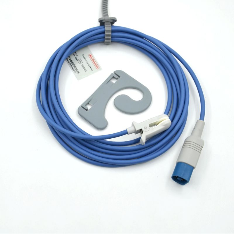 पुनः प्रयोज्य निर्माता मॉनिटर सहायक उपकरण संगत Philips SpO2 सेंसर वयस्क कान क्लिप
