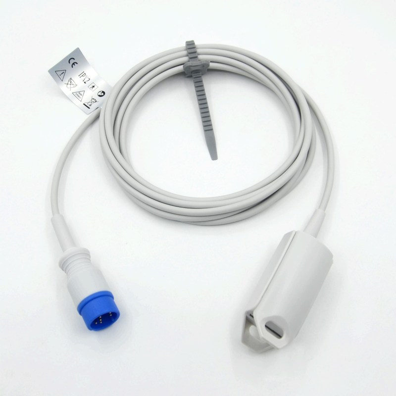 निर्माता मॉनिटर सहायक उपकरण पुनः प्रयोज्य वयस्क क्लिप संगत क्रिएटिव K12 SpO2 सेंसर