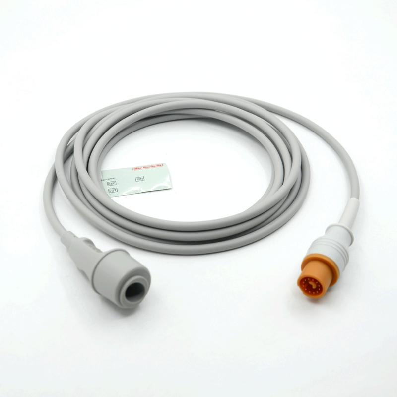 मेडिकल मॉनिटर सहायक उपकरण व्यावहारिक ग्रे रंग संगत फुकुडा से एडवर्ड मल्टी फंक्शन आईबीपी केबल