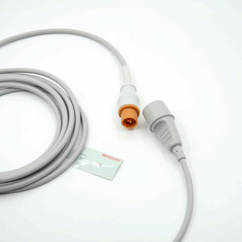 मेडिकल मॉनिटर सहायक उपकरण व्यावहारिक ग्रे रंग संगत फुकुडा से एडवर्ड मल्टी फंक्शन आईबीपी केबल