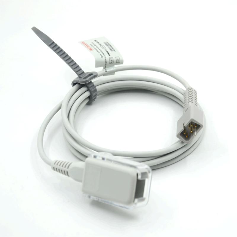 मेडिकल मॉनिटर संगत Bionicsto Nellcor SpO2 एडाप्टर केबल Spo2 एक्सटेंशन केबल