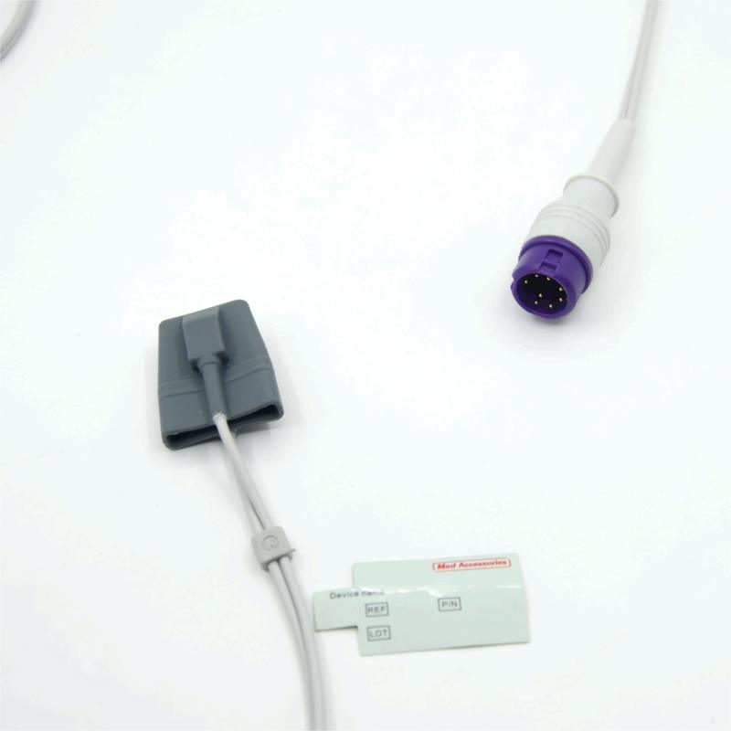 संगत Mindray Epm15 पुनः प्रयोज्य बाल रोग नरम निर्माता मॉनिटर सहायक उपकरण SpO2 सेंसर