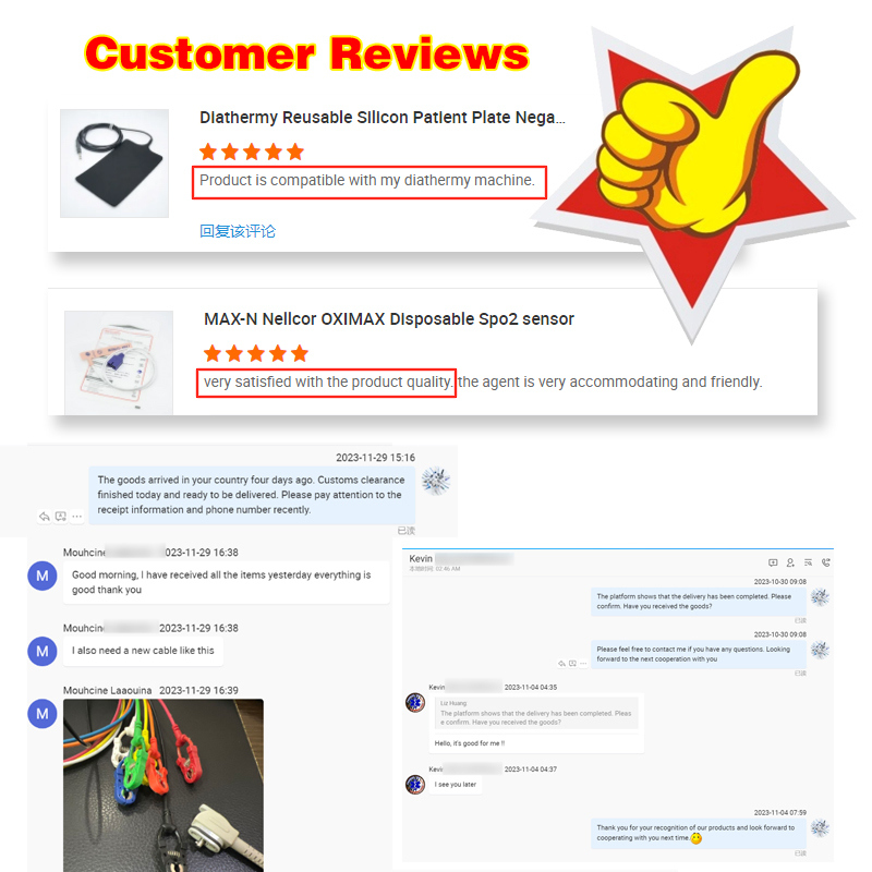 Mindray पोर्टेबल Spo2 प्रोब सेंसर गोल कनेक्टर पल्स ऑक्सीमीटर केबल