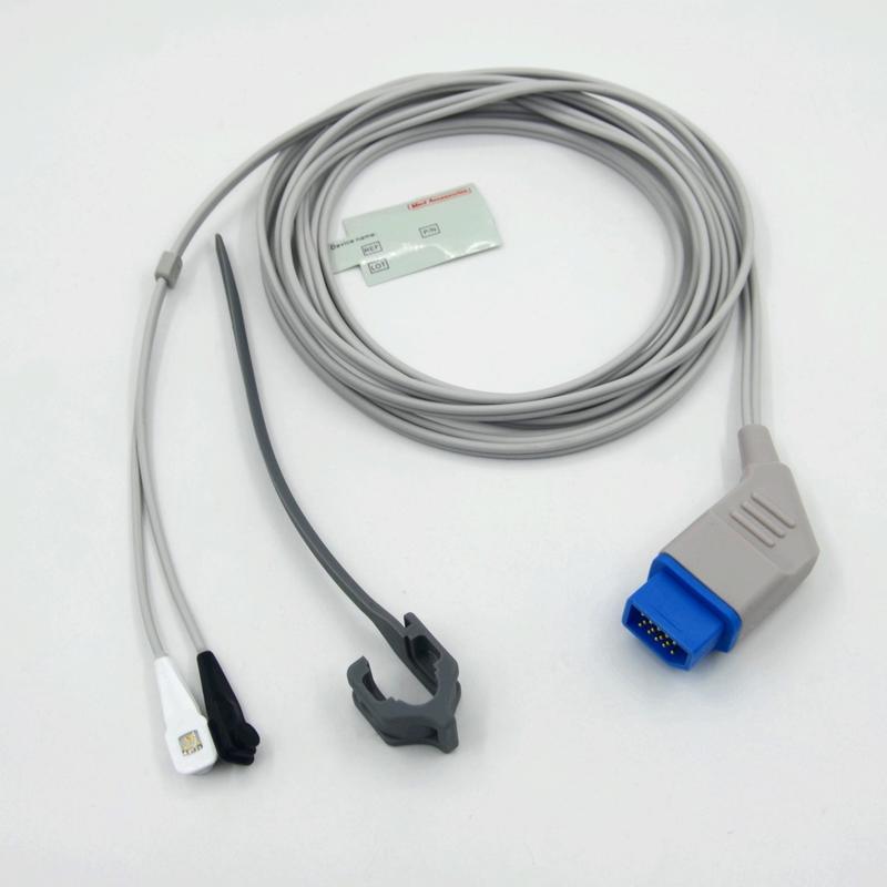 सहायक उपकरण SpO2 सेंसर संगत निहोन कोहेन पुनः प्रयोज्य बहु-साइट निर्माता मॉनिटर