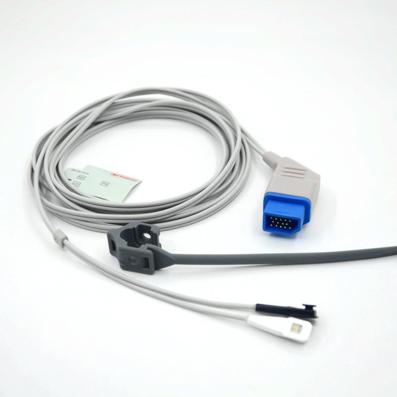 सहायक उपकरण SpO2 सेंसर संगत निहोन कोहेन पुनः प्रयोज्य बहु-साइट निर्माता मॉनिटर